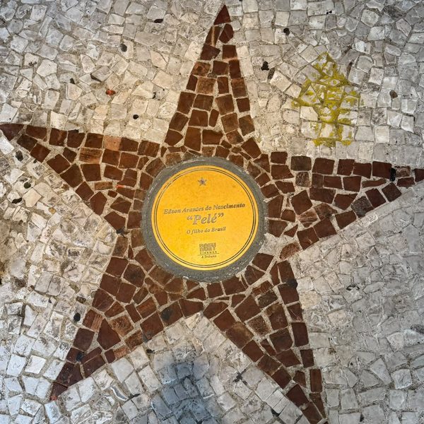 Estrela de Pelé na Calçada da fama do Roxy