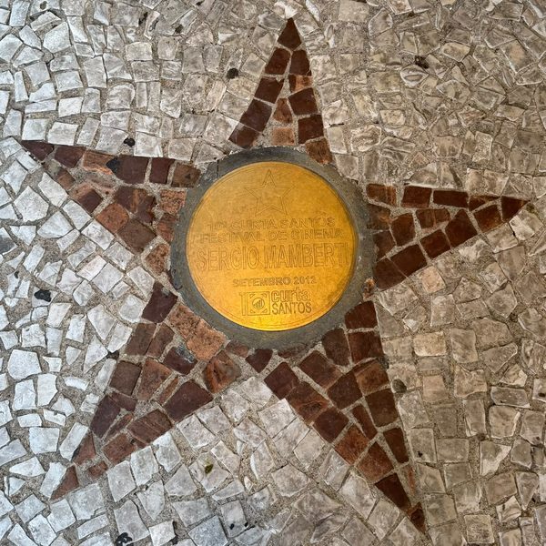 Estrela de Sergio Mamberti na Calçada da fama do Roxy